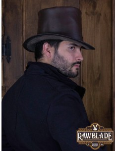 RAW TEPES TOP HAT IN LEATHER (UN)