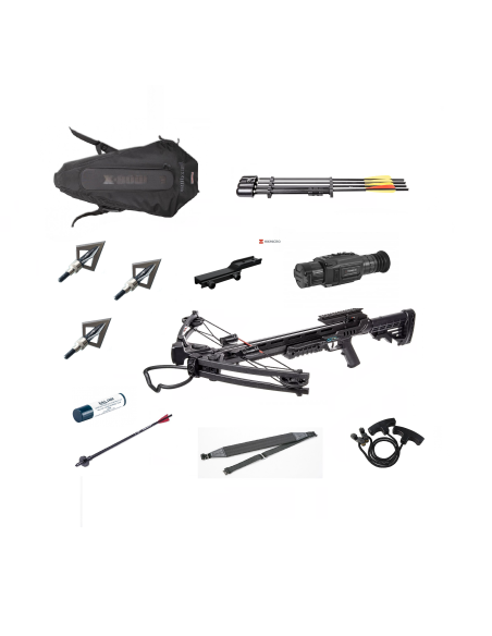 Kit Caça Térmica Man Kung Besta Stalker 185 lbs + Mira Hikmicro Thunder TE19 2.0