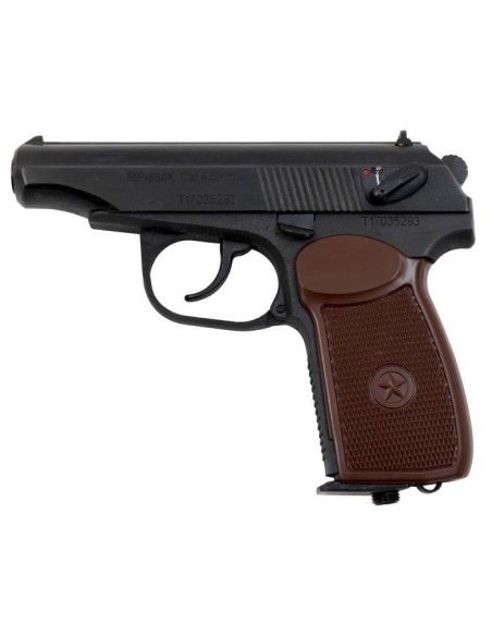 BAIKAL PISTOLA CO2 PRESSÃO AR MAKAROV MP-654K-20 (brown)