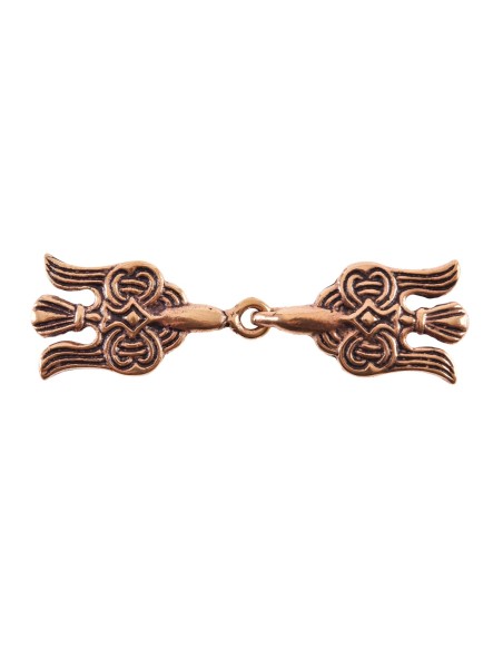 BATTLE BRONZE CLOAK CLASP HUGIN & MUNIN