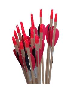 ABC FLECHA MADEIRA C/ PENA NATURAL 5/16 (até 35)