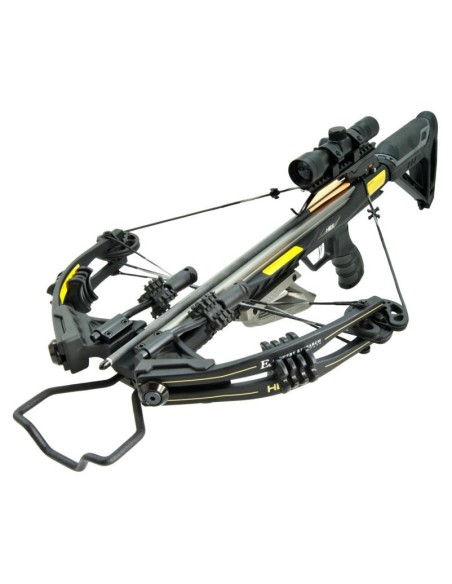 EK BALLESTA PARA CAZA HEX 400 PACK 395 FPS 210 LBS NEGRO