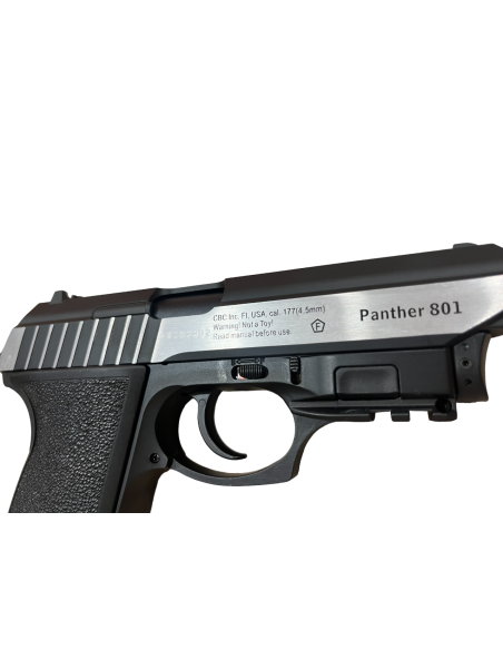 BORNER PISTOLA CO2 PANTHER 801 COM LASER, CAL 4.5