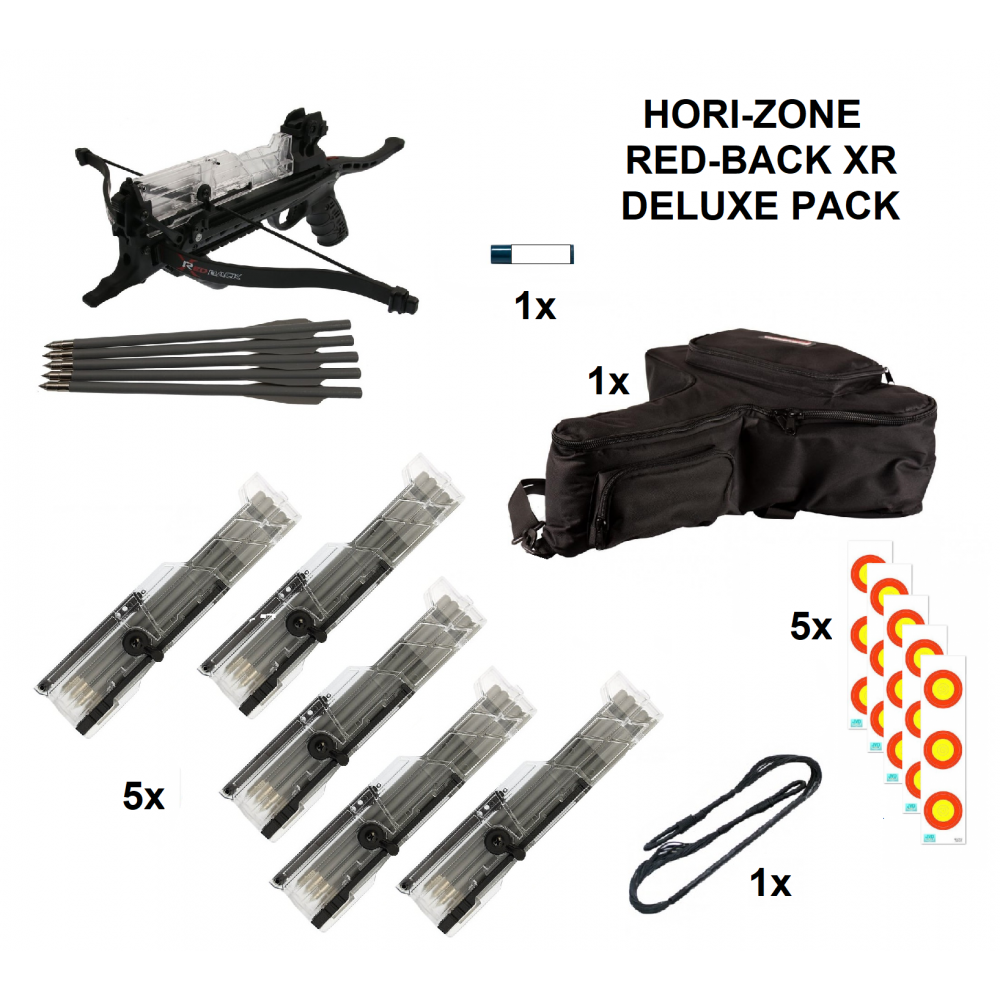HORI-ZONE PISTOLET ARBALETE RED BACK XR DELUXE PACK