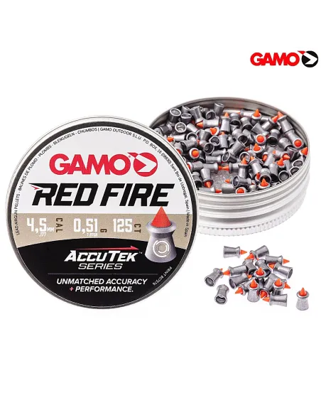 GAMO CHUMBOS AccuTek RED FIRE CAL 4,5 (125 UN)