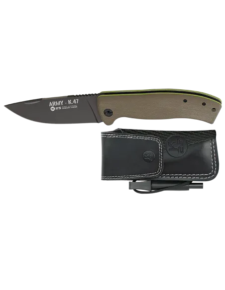K25 TACTICAL POCKET KNIFE MIKARTA WITH CASE ref 25013 (UN)
