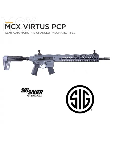 SIG SAUER METRALHADORA PCP MCX VIRTUS SEMI-AUTO CAL 5.5