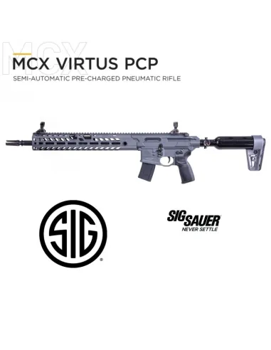 SIG SAUER MITRAILLEUSE PCP MCX VIRTUS SEMI-AUTO CAL 5.5