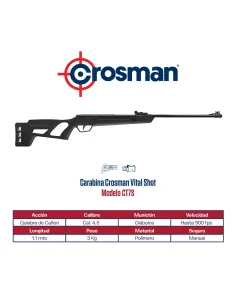 CROSMAN CARABINA PRESSÃO AR VITAL SHOT CAL 4.5 (UN) 2