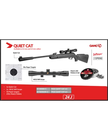 GAMO CARABINE À AIRE QUIET CAT COMBO
