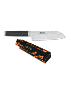 TOKISU DAMASCUS KITCHEN KNIFE SANTOKU BLADE 18 CM (UN)