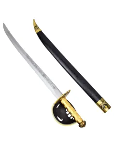 IRON ORNAMENTAL PIRATE SWORD WITH STAND ref 017BS