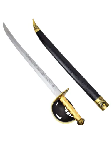 IRON ÉPÉE ORNAMENTAL PIRATE AVEC FOURREAU ref 017BS