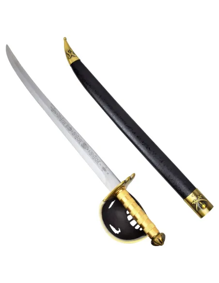 IRON ESPADA ORNAMENTAL PIRATA COM BAÍNHA ref 017BS