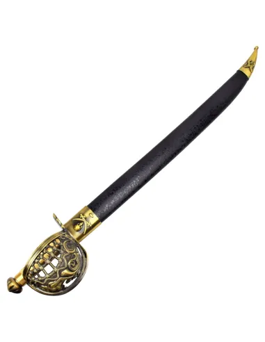 IRON ESPADA ORNAMENTAL PIRATA COM BAÍNHA ref 017BS