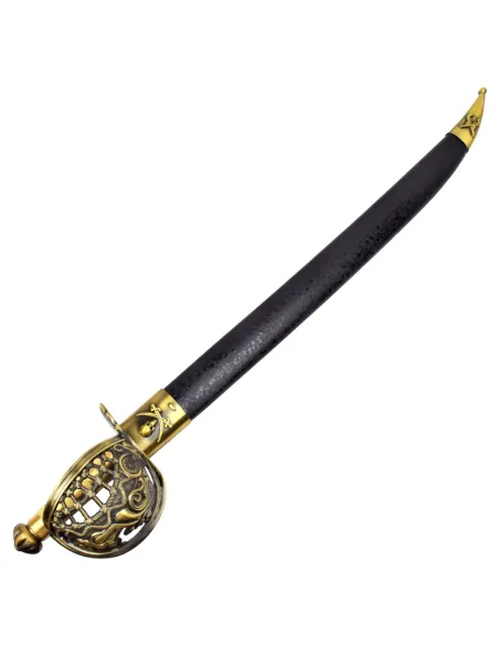 IRON ORNAMENTAL PIRATE SWORD WITH STAND ref 017BS