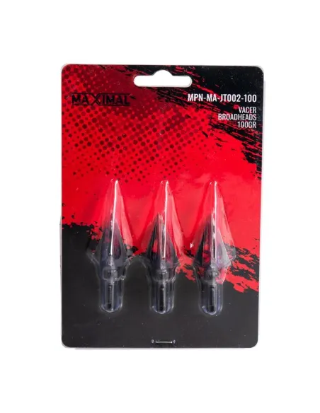 MAXIMAL PONTA CAÇA VACER BROADHEAD, 3 LAM 100 Gr (3 un)