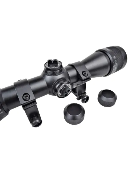 JS MIRA TELESCÓPICA 1,5-4,5x32AOG COM MONTAGENS WEAVER