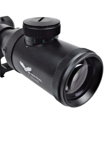 JS MIRA TELESCÓPICA 1,5-4,5x32AOG COM MONTAGENS WEAVER