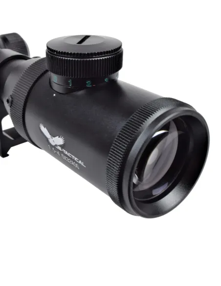 JS MIRA TELESCÓPICA 1,5-4,5x32AOG COM MONTAGENS WEAVER